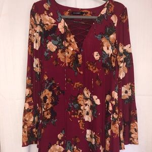 Floral Long Sleeve Dress